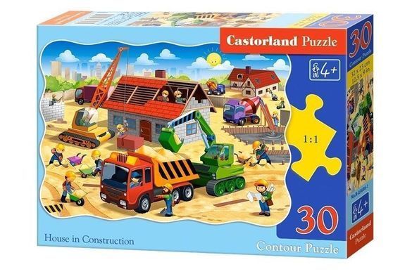 Фотография, изображение Пазл для детей "Строительство" Castorland (B-03686)
