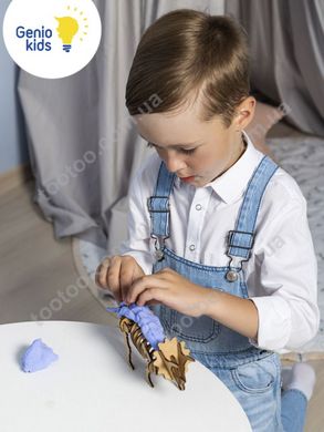 Фотография, изображение Набор для детской лепки из легкого пластилина GENIO KIDS "Трицератопс" (TA1704)