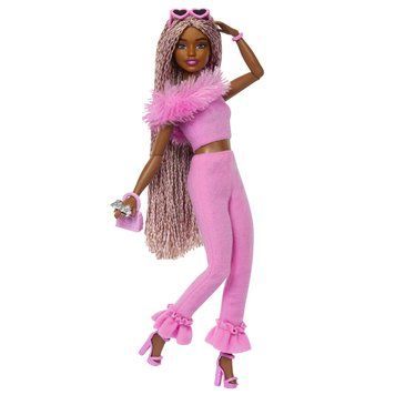 Світлина, зображення Лялька Barbie Deluxe style Barbiecore Модниця у костюмі з пір'ям (HYV28)