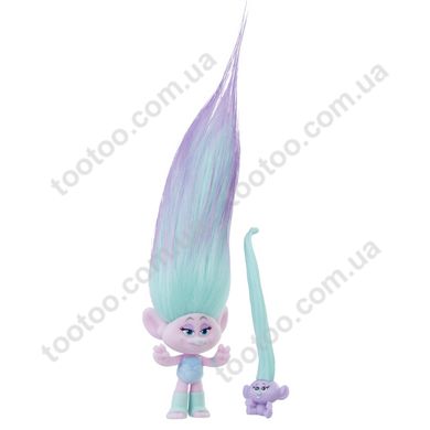 Фотография, изображение Игровой набор Hasbro Trolls Hair Raising Satin With Baby (C1300_E0443)