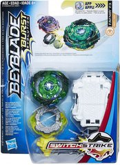 Фотография, изображение Игровой набор Hasbro Beyblade Волчок Switch Strike и пусковое устройство Bey Sst Fafnir F3 (E0723_E1038)