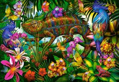 Фотография, изображение Пазл Castorland, C-152162, Разноцветный хамелеон, 1500 деталей (C-152162)