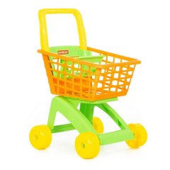 Світлина, зображення Дитячий візок для супермаркету помаранчево-салатовий Polesie (7438-2)