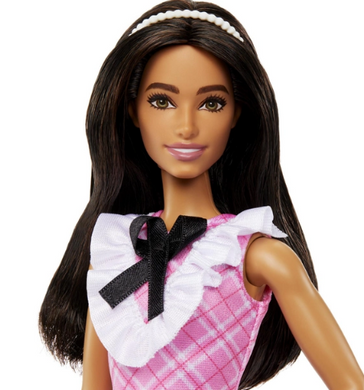 Світлина, зображення Лялька Barbie "Модниця" в рожевій сукні з жабо (HJT06)