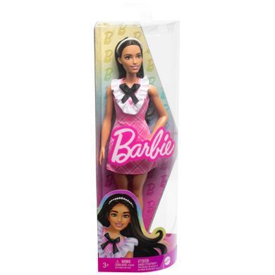Світлина, зображення Лялька Barbie "Модниця" в рожевій сукні з жабо (HJT06)