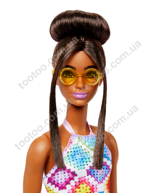 Світлина, зображення Лялька Barbie "Модниця" в сукні з візерунком у ромб (HJT07)