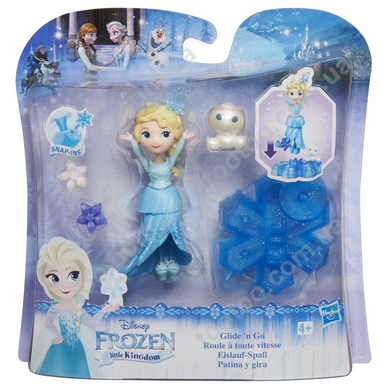 Фотография, изображение Мини-кукла Hasbro Disney Frozen Эльза на движущейся платформе (B9249_B9873)