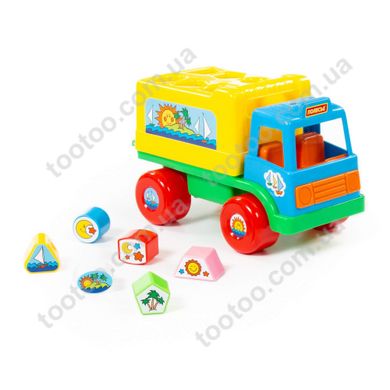 Фотография, изображение Развивающая игрушка грузовик Polesie "забава" сине-желтый (6370-1)