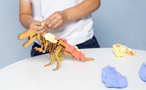 Фотография, изображение Набор для детской лепки легким пластилином "Тиранозавр" TY4418