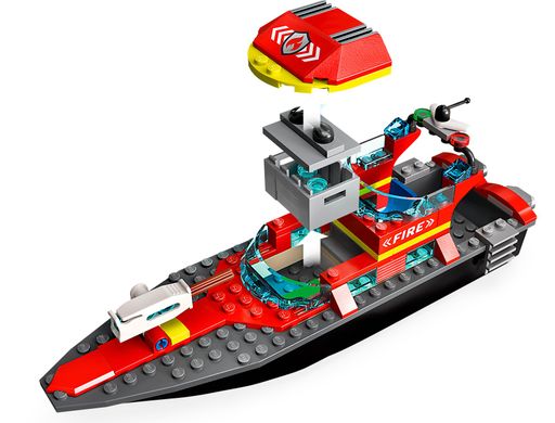 Конструктор LEGO City Лодка пожарной бригады (60373)