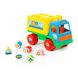 Розвиваюча іграшка вантажівка Polesie "забава" синьо-жовта (6370-1), фотографія