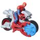 Фигурка Hasbro Marvel человека-паука Spider Man на транспортном средстве со стартером 15 см (B9705_B9994), фотография