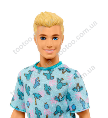 Світлина, зображення Лялька Кен "Модник" у футболці з кактусами (HJT10)