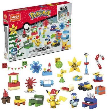 Адвент-календарь Mega Construx Pokemon Зимние приключения Покемонов (GYG99)