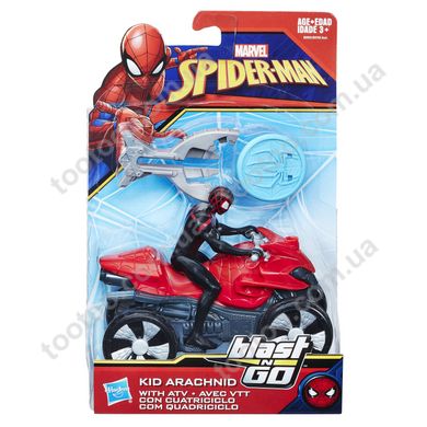 Фотография, изображение Фигурка Hasbro Marvel человека-паука Arachnid на транспортном средстве со стартером 15 см (B9705_B9995)