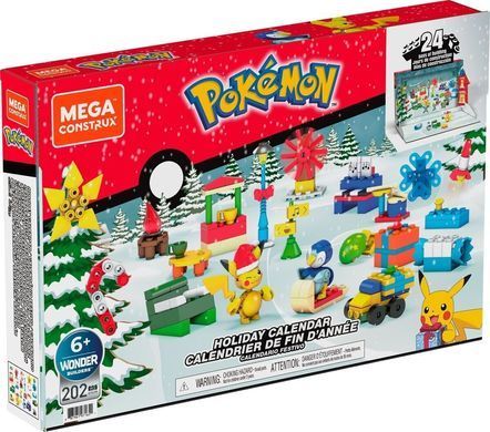 Адвент-календарь Mega Construx Pokemon Зимние приключения Покемонов (GYG99)