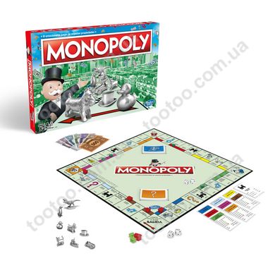 Фотография, изображение Настольная игра Hasbro Monopoly Классическая монополия обновленная (C1009121)
