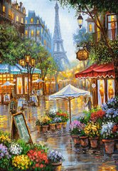 Фотография, изображение Пазл "Весенние цветы, Париж" Castorland, 1000 шт (C-103669)