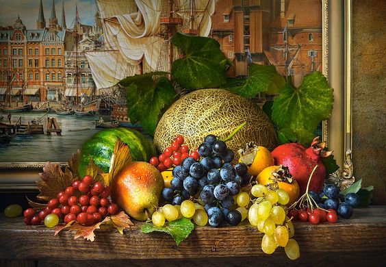 Фотография, изображение Пазл "Натюрморт с фруктами" Castorland, 1500шт (C-151868)