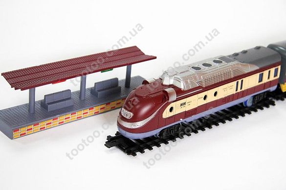 Фотография, изображение Детский игровой набор железной дороги Essa "Паровоз с вагоном" (1601B-5B)