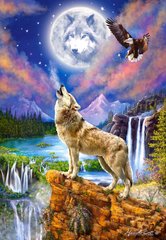 Фотография, изображение Пазл "Волчья ночь" Castorland, 1500 шт (C-151806)