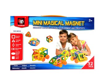 Магнитный конструктор Qunxing Toys, 32 эл. (M032)