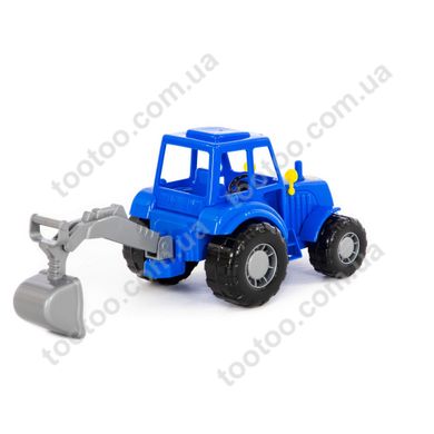 Світлина, зображення Іграшка POLESIE трактор "Майстер" (синій) з лопатою (84873)