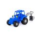 Игрушка POLESIE трактор "Мастер" (синий) с лопатой (84873), фотография