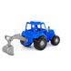 Игрушка POLESIE трактор "Мастер" (синий) с лопатой (84873), фотография
