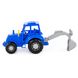 Іграшка POLESIE трактор "Майстер" (синій) з лопатою (84873), фотографія