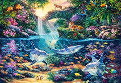 Фотография, изображение Пазл "Рай в джунглях" Castorland, 1500 шт (C-151875)