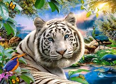 Фотография, изображение Пазл для детей "Белый тигр" Castorland (B-018192)