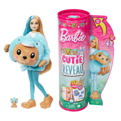 Фотография, изображение Кукла Barbie "Cutie Reveal" серии "Замечательное комбо" медвежонок в костюме дельфина (HRK25)