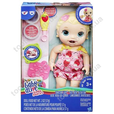 Фотография, изображение Кукла Hasbro Baby Alive "Малышка Лили со снеками" (C2697)