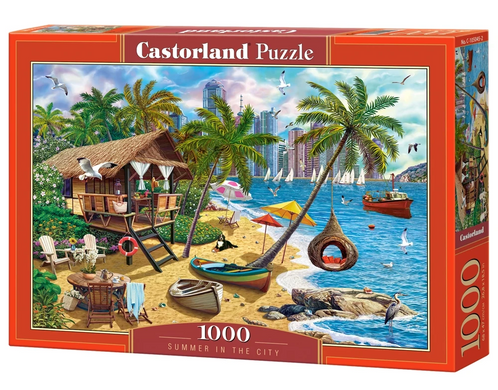 Світлина, зображення Пазл Castorland, Літо у місті, 1000 деталей (C-105045)