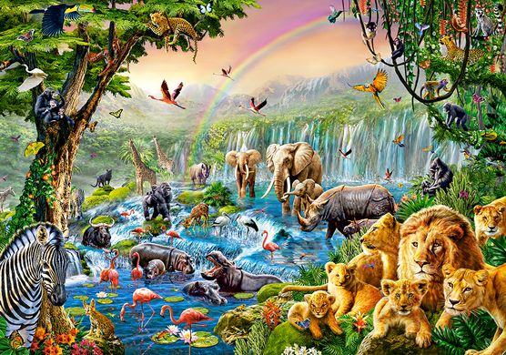 Фотография, изображение Пазл для детей "Река в джунглях" Castorland (B-52141)
