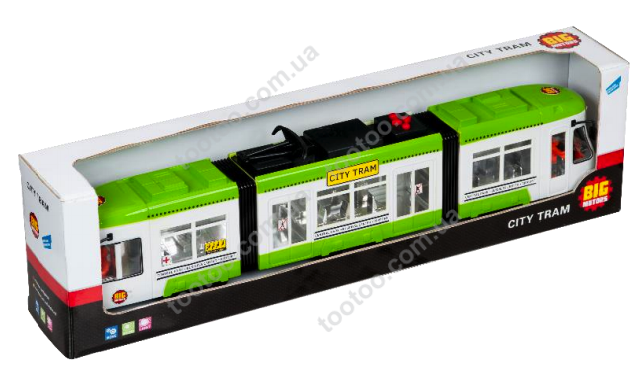 Іграшка Big Motors "Міський трамвай" зелений (1258-1)