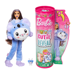 Фотография, изображение Кукла Barbie "Cutie Reveal" серии "Великолепное комбо"- кролик в костюме коалы (HRK26)