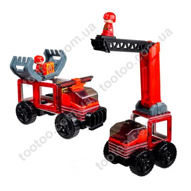 Магнітний конструктор Пожежна станція Qunxing Toys, 23 ел. (LQ656)