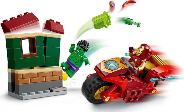 LEGO Конструктор Marvel Залізна Людина на мотоциклі й Галк (76287)