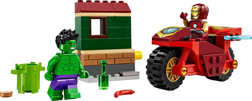 LEGO Конструктор Marvel Залізна Людина на мотоциклі й Галк (76287)