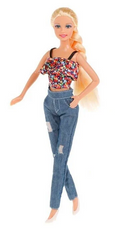 Світлина, зображення Лялька у топі та джинсах (8355), різнокольоровий