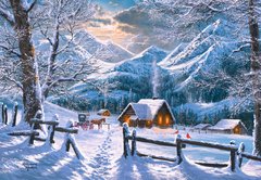 Фотография, изображение Пазл "Снежное утро" Castorland, 1500 шт (C-151905)