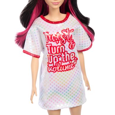 Світлина, зображення Лялька Barbie "Модниця" в блискучій сукні-футболці (HRH12)