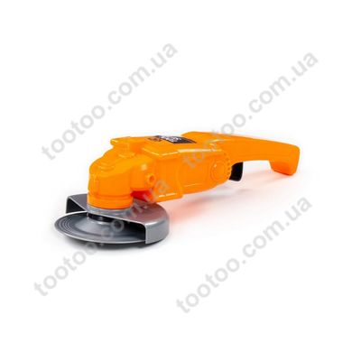 Фотография, изображение Шлифовальная машинка игрушечная оранжевая в пакете (90454)