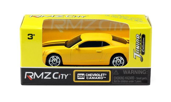Машинка Chevrolet Camaro (With Hologram), масштаб 1:32 (554005), желтая